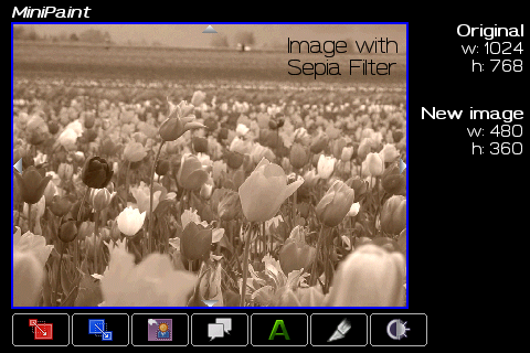 Sepia filter