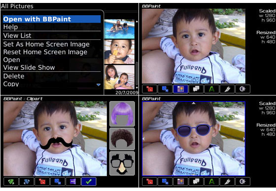 A screenshot of BBPaint